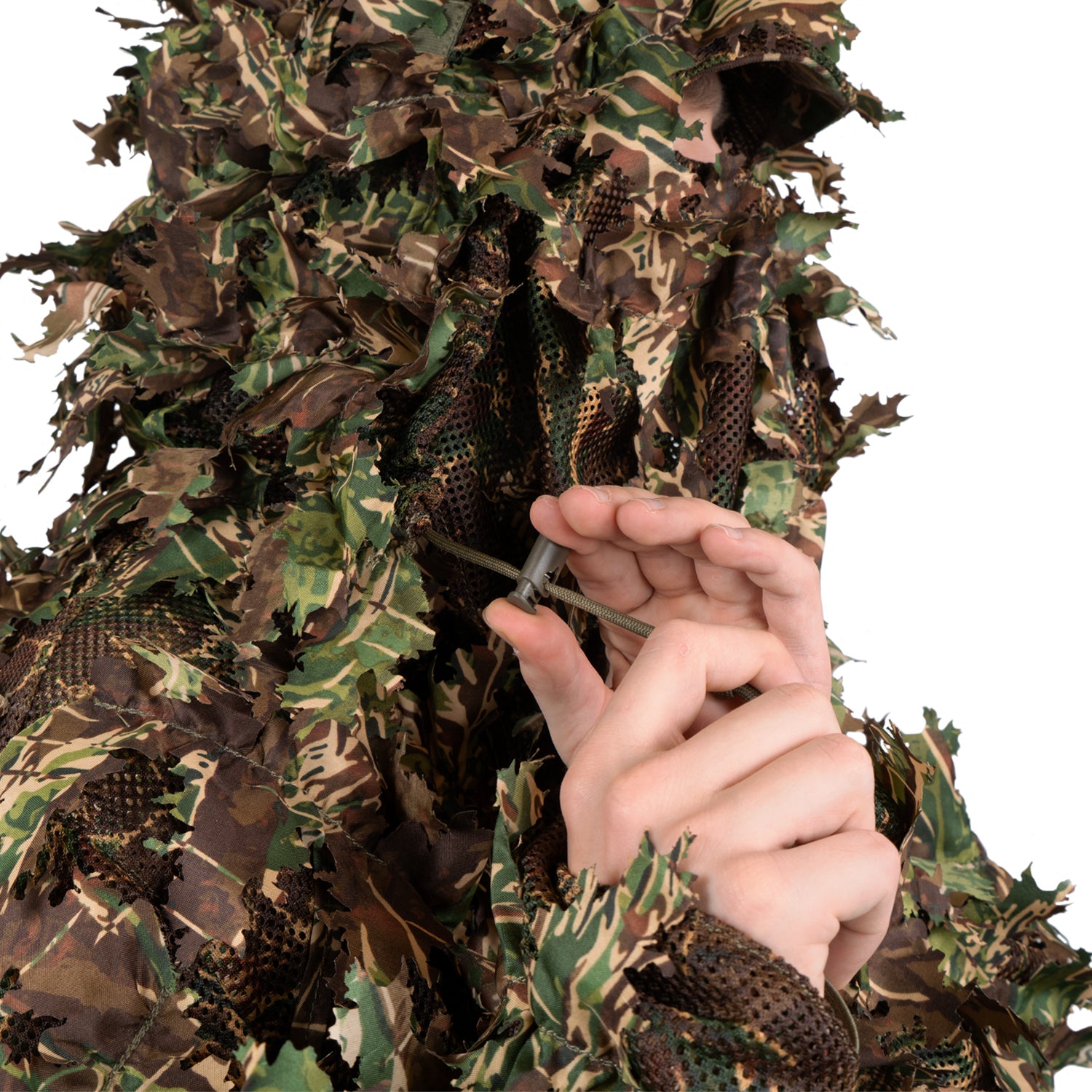 Combinaison Ghillie 3D modulaire – Capuche