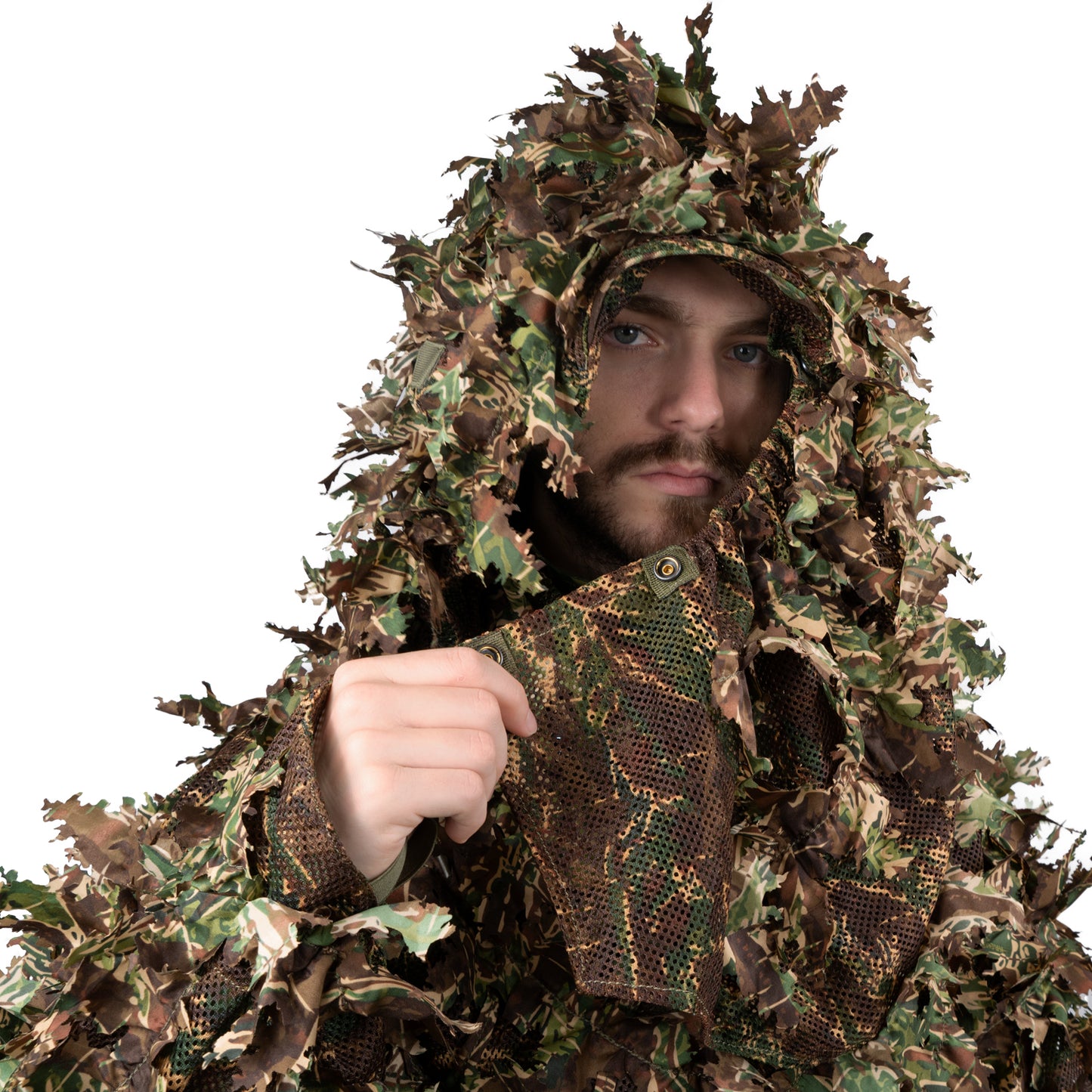 Combinaison Ghillie 3D modulaire – Capuche